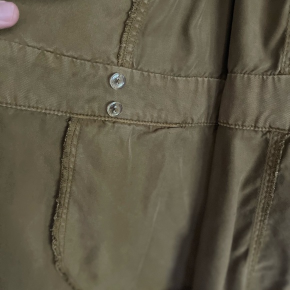 Free People Desert Daylight wrap utility dress medium 100% Tencel Fall Brown - Picture 10 of 15